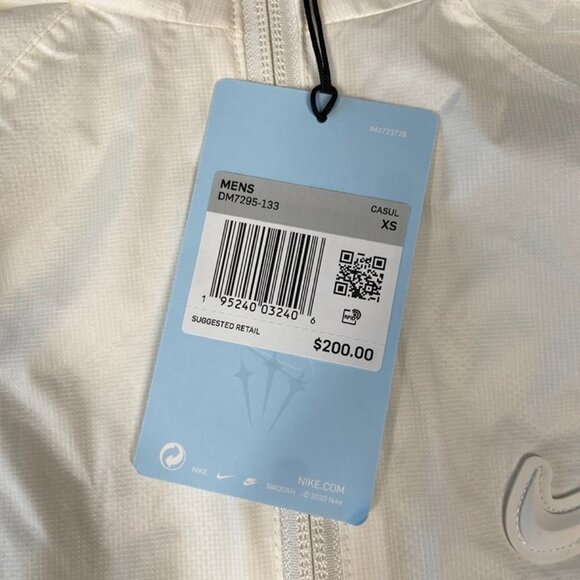 Nike x Drake NOCTA Full-Zip Track Jacket Size XS Men Sail DM7295-133 - Picture 8 of 8